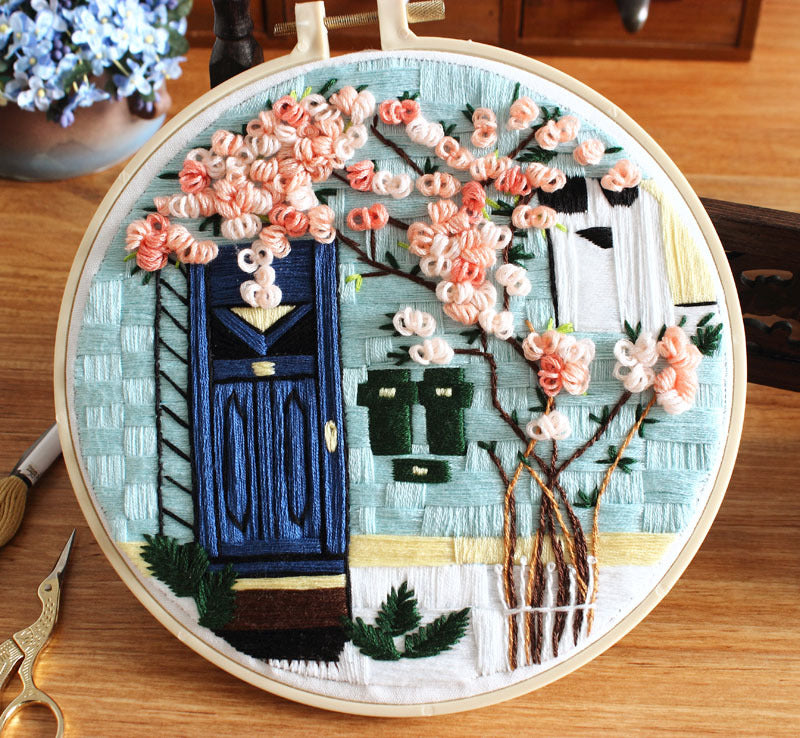 Handmade Embroidery Material Package Special Architectural Landscape Courtyard Chunsheng Kit