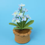 Finished Handmade Wool Woven Home Decoration Tulip Potted Plant