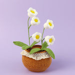 Finished Handmade Wool Woven Home Decoration Tulip Potted Plant