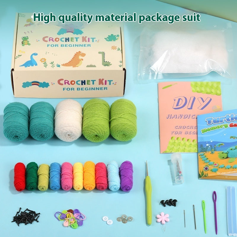 Children's Educational Memory Turtle Crochet Material Package