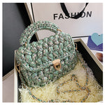 Homemade Diy Material Crochet Hand Messenger Bag