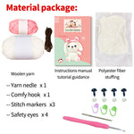 Lop Eared Rabbit Wool DIY Suit Simple Crochet Doll