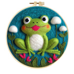 Stamp Wool Felt Painting With Embroidery Frame Material