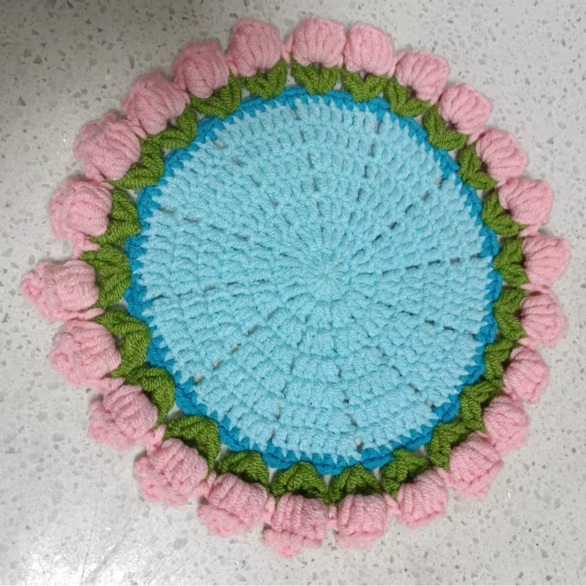 Handmade Diy Woven Bouquet Coaster