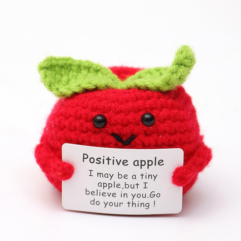 Wool Crocheted Positive Energy Potato Facial Expression Package Wool Fruit