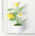 Finished Wool Crocheted Fruit Potted Hand-woven Lemon Ornaments
