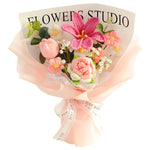 Knitted Wool Flowers Woven Rose Sunflower
