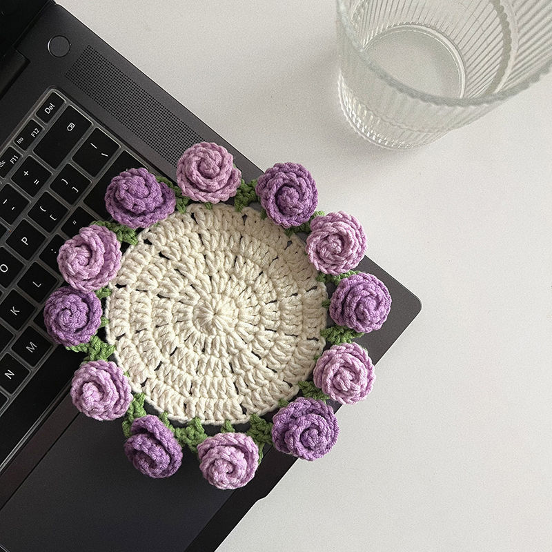 Handmade Diy Woven Bouquet Coaster