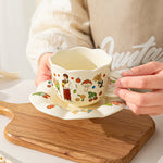 Cartoon Porcelain Mug Couple Suit Cute Gift Box