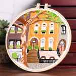 Handmade Embroidery Material Package Special Architectural Landscape Courtyard Chunsheng Kit