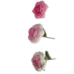 Overturn Pointed Rose Wool Hand-woven Flower Finished Product