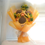 Wool Hand-woven Sunflower Bouquet Finished Product