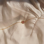Pink Strawberry Crystal Bracelet
