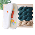 Handmade Knitting Hollow Thread Crystal Shoe Sole Hook Lace Material Package