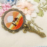 Fabric Makeup Mirror Embroidery Handmade Material Package