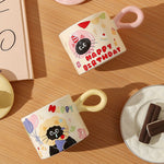 Gift Box With Hand Gift Birthday Gift Breakfast Cup