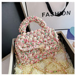 Homemade Diy Material Crochet Hand Messenger Bag