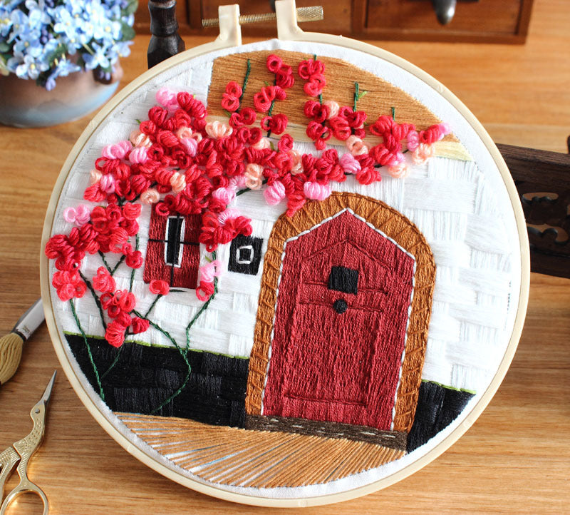 Handmade Embroidery Material Package Special Architectural Landscape Courtyard Chunsheng Kit