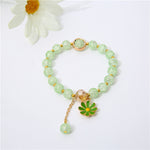 Sunflower Crystal Beaded Bracelet – Cute Daisy Charm Gift for Women