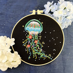 Marine Embroidery Jellyfish Pendant Material Package