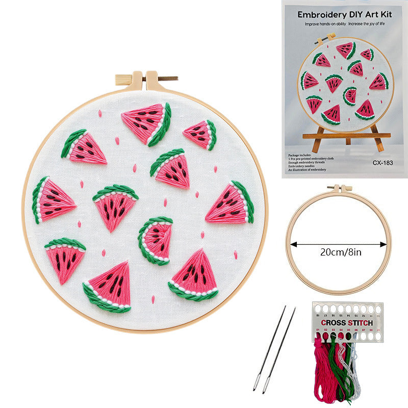 European Embroidery Material Package Cherry Strawberry Watermelon Orange