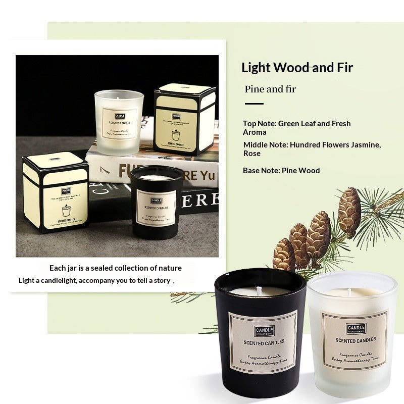 Glass Jar Soy Wax Gift Set Essential Oil Creative Home Decor Smoke-free Aromatherapy Ornament