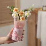 DIY Hand-woven Knitted Flower Decorations