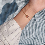 Pink Strawberry Crystal Bracelet