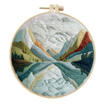 Embroidery Diy Landscape Handmade Cloth Art Material Kit