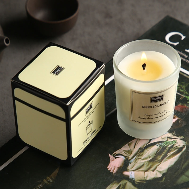 Glass Jar Soy Wax Gift Set Essential Oil Creative Home Decor Smoke-free Aromatherapy Ornament