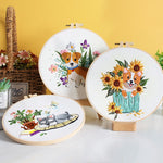 Dog Flower Handmade Material Package Fabric Embroidery
