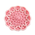 Simple Cute Flowers Knitted Coaster Wool Woven Coaster Flower
