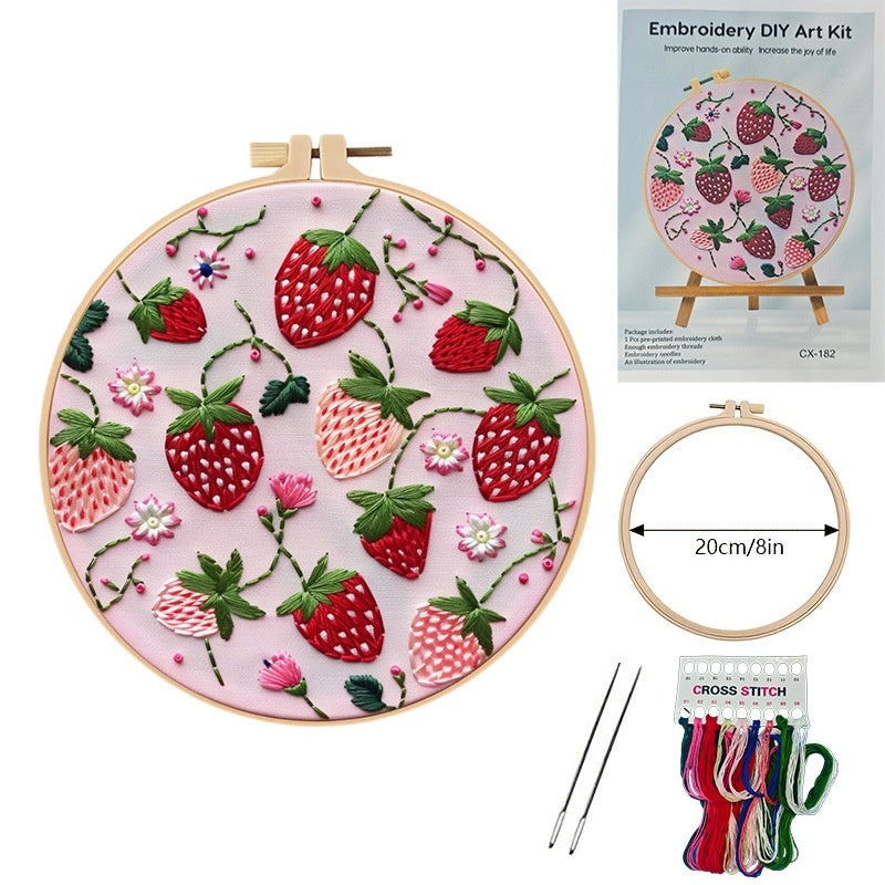 European Embroidery Material Package Cherry Strawberry Watermelon Orange