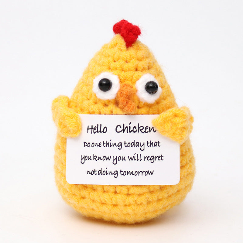 Wool Crocheted Positive Energy Potato Facial Expression Package Wool Fruit