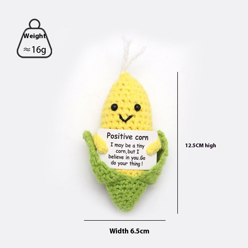Wool Crocheted Positive Energy Potato Facial Expression Package Wool Fruit