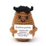 Wool Crocheted Positive Energy Potato Facial Expression Package Wool Fruit
