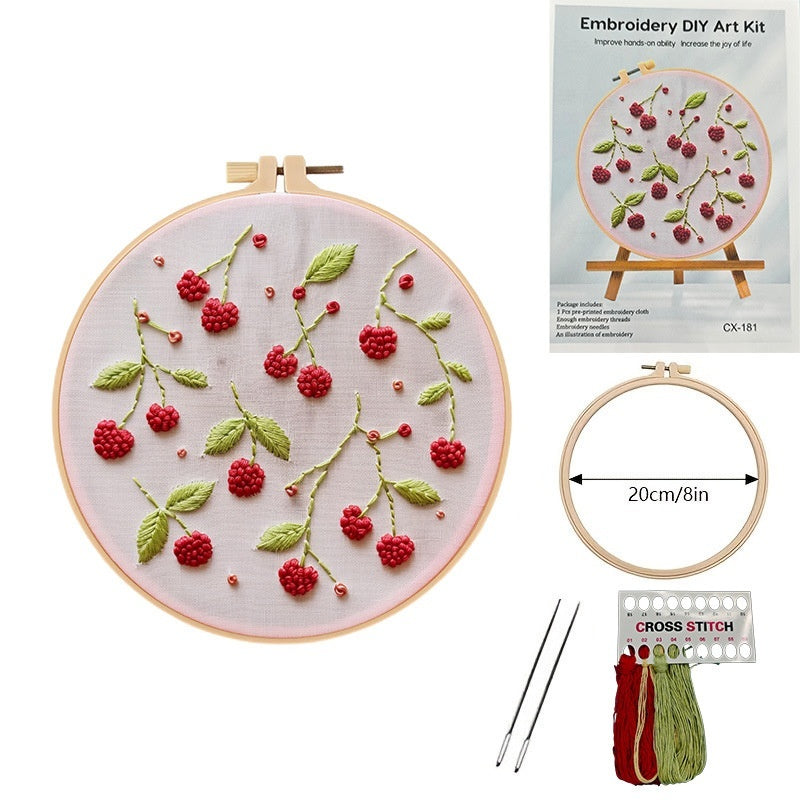 European Embroidery Material Package Cherry Strawberry Watermelon Orange