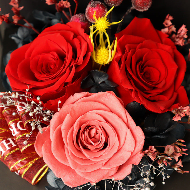 Preserved Rose & Carnation Gift Box for Mother's Day – Eternal Flower Gift