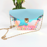 Handmade DIY Toy Colorful Princess Beaded Bag Girl Bag Manual Puzzle Wear Bead Assembling Material Package