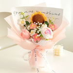 Knitted Wool Flowers Woven Rose Sunflower
