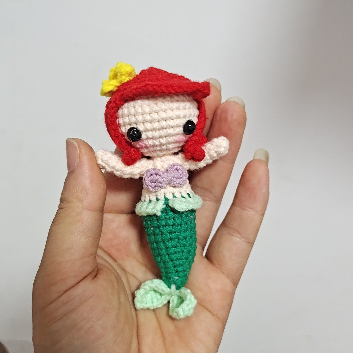 Hand Woven Pendant Finished Wool Doll