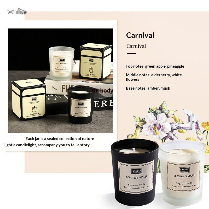Glass Jar Soy Wax Gift Set Essential Oil Creative Home Decor Smoke-free Aromatherapy Ornament