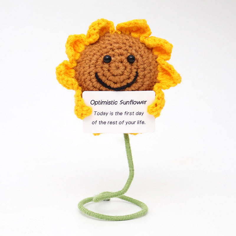 Wool Crocheted Positive Energy Potato Facial Expression Package Wool Fruit