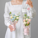 DIY Hand-woven Knitted Flower Decorations
