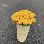 Diy Hand-woven Bubble Rose Bouquet