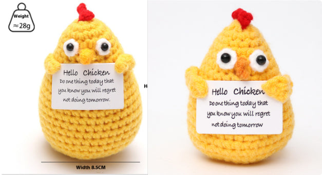 Wool Crocheted Positive Energy Potato Facial Expression Package Wool Fruit