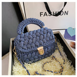 Homemade Diy Material Crochet Hand Messenger Bag
