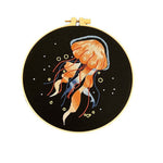 Marine Embroidery Jellyfish Pendant Material Package