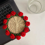 Handmade Diy Woven Bouquet Coaster