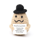 Wool Crocheted Positive Energy Potato Facial Expression Package Wool Fruit